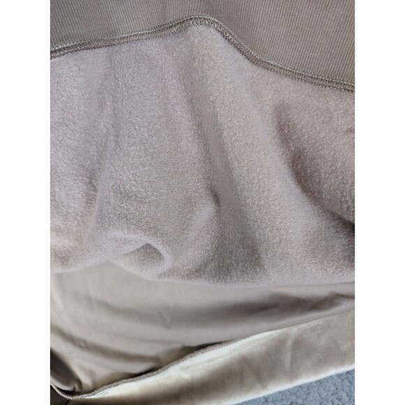 NWT ATHLETA Retroplush Velvet Crewneck Sweatshirt Side Snaps Brown Size Small - Picture 11 of 16